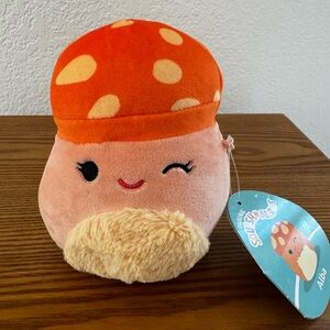 Squishmallow 5” Alba the Orange Mushroom Plush NWT